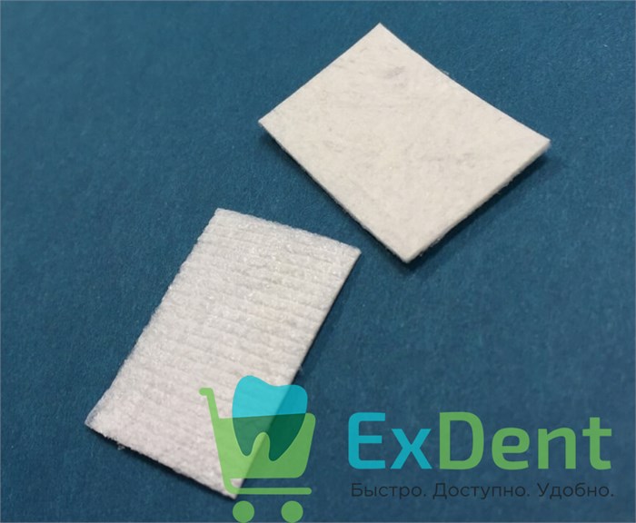 Биоматрикс, флис c покрытием губчатая пластина (10 х 30 мм) - вспененный ксено-коллаген 1-го типа 20116 - фото 34768