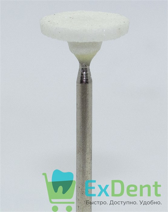 Камень карборундовый, для обработки недрагоценных металлов, MEDIUM диск (13*2мм) 14717 - фото 34801