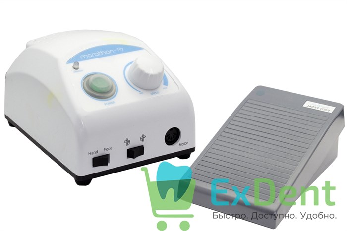 Блок управления Marathon N7 с педалью плавной регулировки скорости, с плас держателем (40000 об/мин) 20391 - фото 34909