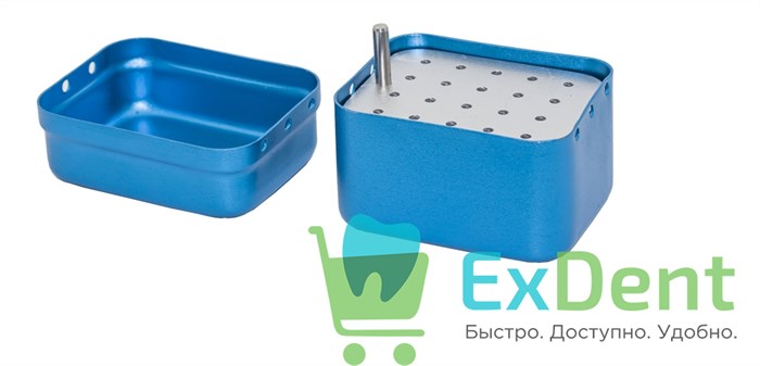 Бокс (подставка) для эндо инструментов на 20 инстр (60 х 45 х 50 мм), автоклавируемый 14163 - фото 35260