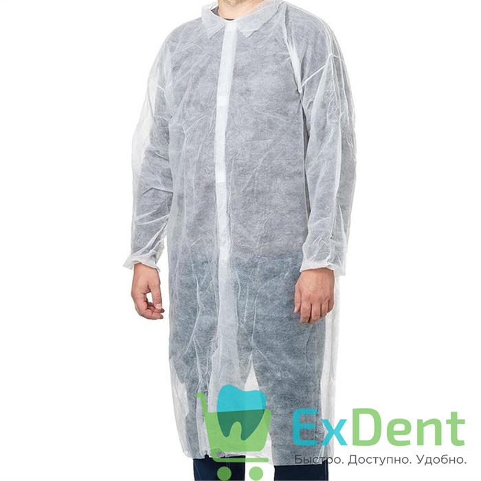 Халат операционный хирургический, XL (110 см х 130 см) на кнопках, не стерильный (10 шт) 12515 - фото 1911