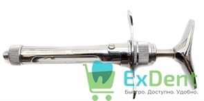 Шприц карпульный, прямая рукоятка, ручная аспирация (Asa Dental) 21453 - фото 35279
