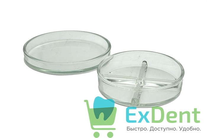 Чашка Петри, 100мм, 4 отделения 18205 - фото 35310