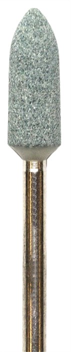 Камень силикон-карбидный, для обработки керамики и металлов, MEDIUM цилиндр заостренный (5*17мм) 13506 - фото 35483