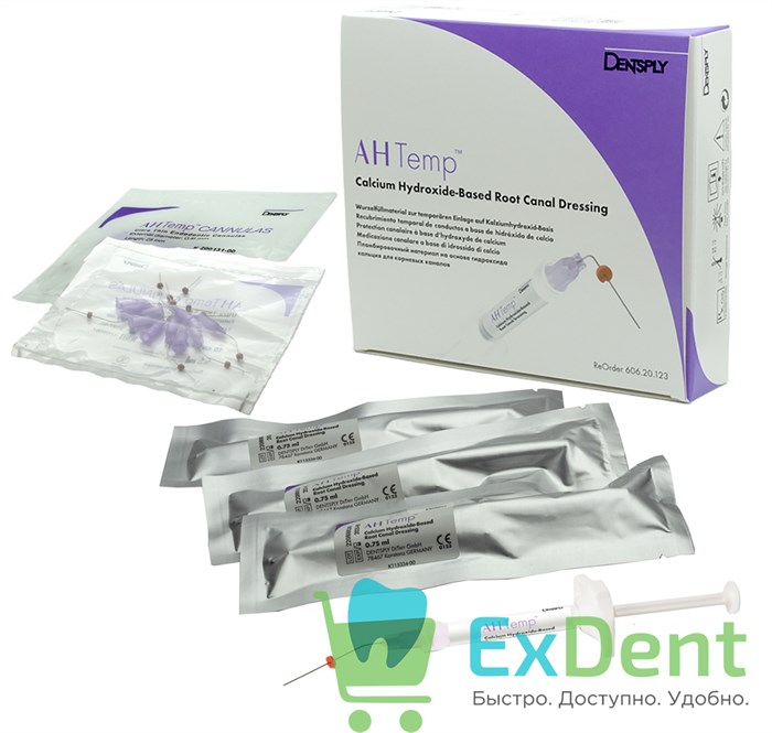 AH Temp (Аш темп) - материал для временного пломбирования корневых каналов (4 х 0,75 г) 18700 - фото 35495