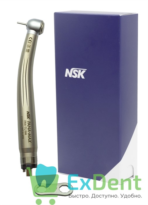 Наконечник турбинный Pana-Max PAX-TU M4, кнопочный с 2-х канальным спреем 16379 - фото 35497