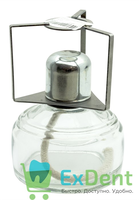 Горелка спиртовая (спиртовка), стеклянная со сталью 14529 - фото 35660