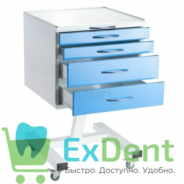 Стол инструментальный процедурный специальный СИПС-М-01 (4 ящика) 13966 - фото 35790