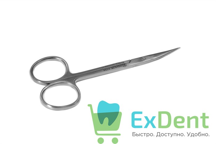 Ножницы хирургические ф. STEVENS, изогнутые, острые/острые (11см) 15512 - фото 36111