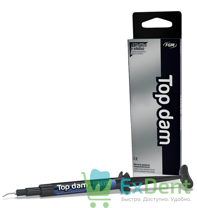 Top Dam Blue (Топ Дам Блу) - жидкий коффердам для защиты десен (2 г) 16741 - фото 36296