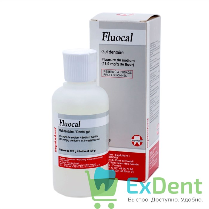 Fluocal (Флюокаль) gel - гель для профилактики кариеса и снятия повышенной чувствительности (125 мл) 17319 - фото 26161