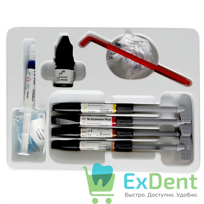 Te-Econom (Т-Эконом) Plus (4 х 4 г + Bond 5 г + Eco-Etch 2 г) композит светоотв. (А2, А3, А3.5, В2) 15433 - фото 26358