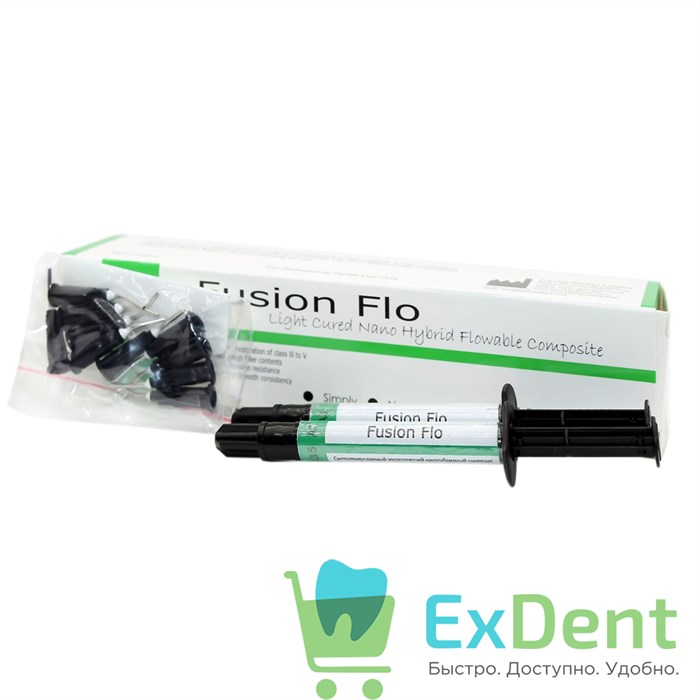Fusion (Фьюжен) Flo A3,5 -  жидкотекучий наногибридный композит (2 х 2 г) 20626 - фото 26469