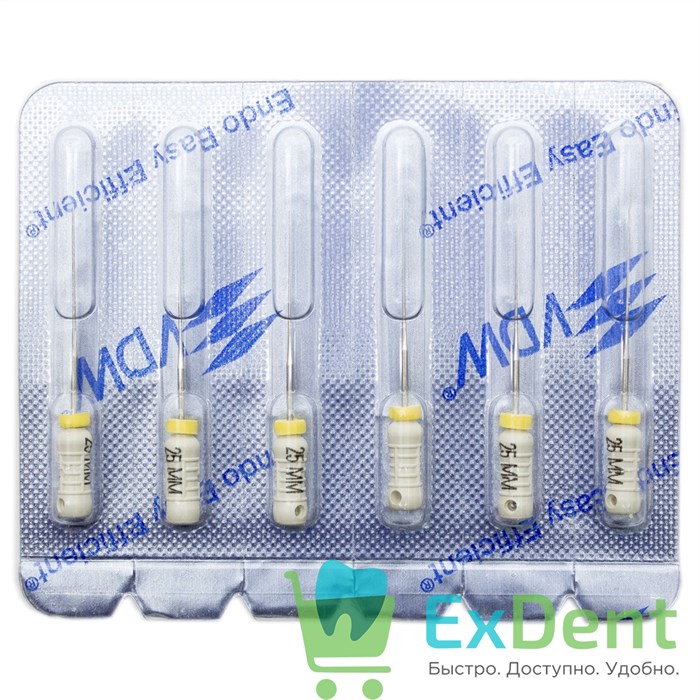 Spreader (Спредер) Finger №15, 25 мм, VDW, для латеральной конденсации гуттаперчи (6 шт) 20381 - фото 26699