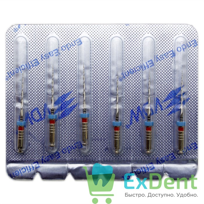 Mtwo-File NiTi №25/.06, 16/21 мм, система вращающихся файлов, блистер (6 шт) 15682 - фото 26723