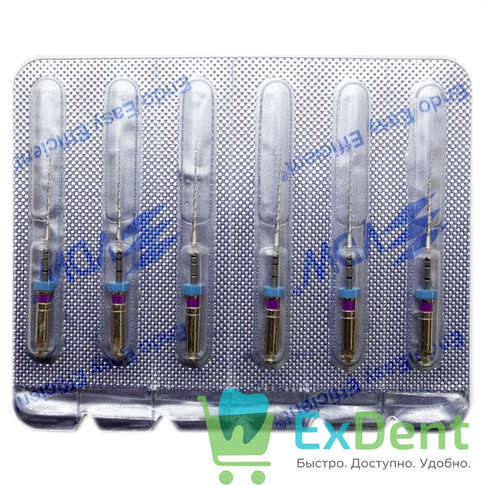 Mtwo-File NiTi №10/.04, 16/25 мм, система вращающихся файлов, блистер (6 шт) 15677 - фото 26725