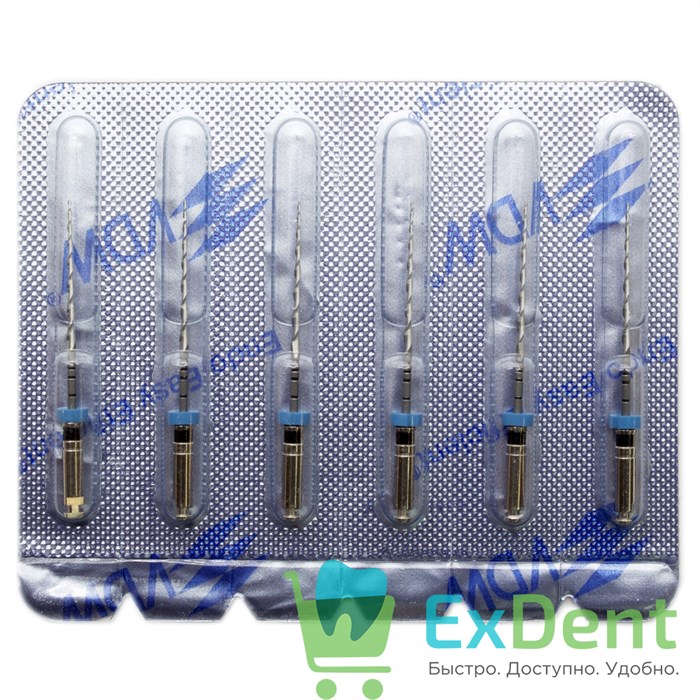 Mtwo-File NiTi №40/.04, 16/25 мм, система вращающихся файлов, блистер (6 шт) 15689 - фото 26744