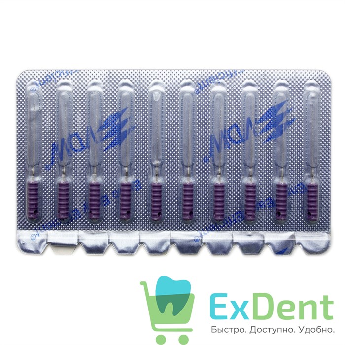 Пульпоэкстракторы №10, 21 мм, VDW, для удаления пульпы, блистер (10 шт) 20265 - фото 26935