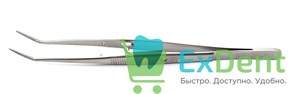 Пинцет зубной изогнутый с фиксатором Legrin (15 см) 18192