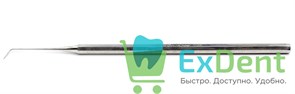 Зонд зубной изогнутый (16 см) вид №16, длина 10  мм 15725