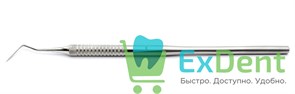 Зонд зубной изогнутый (16 см) вид №9, рабочая часть 14 мм 15726