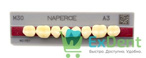 Гарнитур акриловых боковых зубов A3, M30L Naperce Posterior (8 шт) 17964