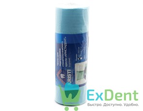 Чехлы для подголовника Кристидент голубые 33 х 26,5 см в рулоне (100 шт.) 12997