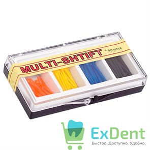 Штифты беззольные лабораторные ассорти (4 х 20 шт), MULTI-SHTIFT 16240