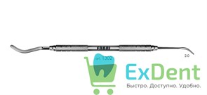 Гладилка двухсторонняя, серповидная 1302, Fabri 14912