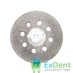 Диск (круг) алмазный, сплошной 8-отверстий, зуботехнические (диаметр 22 мм) Агри 16610