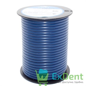 Восковая проволока Deton D=4 мм средняяя твердость, синяя (250 г) 14493