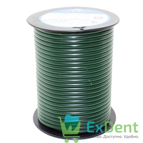 Восковая проволока Duron, D=4 мм, твердая, зеленая (250 г) 20418