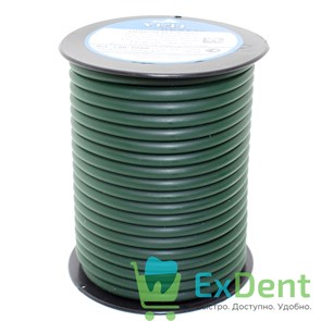 Восковая проволока Duron, D=5 мм, твердая, зеленая (250 г) 20419