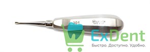 Элеватор №301 для удаления корней зубов прямой 2,5 мм 14479