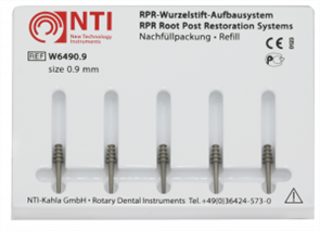 Штифты титановые №2, размер 0,9 мм,для восстановления культи NTI (5 шт) 20232