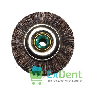 Щетка для шлифмотора натуральная щетина, коричневая средняя (5 см) 14533