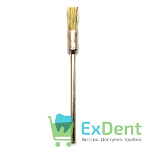 Щетка полировачная нейлоновая, чаша коричневая (4 мм) 13941