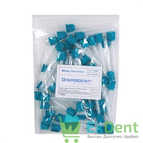 Наконечники смесительные зеленые Dispodent для Occlufast (50 шт) 12625