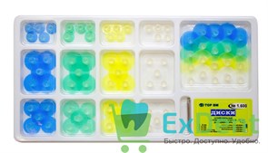 Диски шлифовальные с пластиковой втулкой, набор универсальный (16 х 5 шт + дискодержатель - 1 шт) 13536