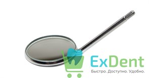 Зеркало стоматологическое №4, 22 мм, Alfred Becht не увеличивающее, без ручки 17665