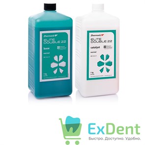 Elite (Элит) Double 22 - A-силикон для дублирования моделей, зеленый и белый (1 кг. + 1 кг.) 20532
