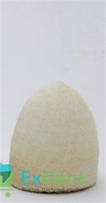 Фильц конус тонкошерстный, белый (25 х 47 мм) 14668