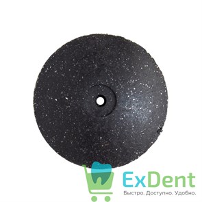 Диск силиконовый для пластмассы и металла, черный тонкий (22 мм) 16572