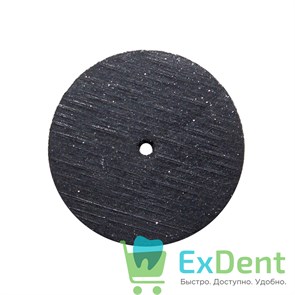 Диск силиконовый для пластмассы и металла, черный (22 мм) 16570