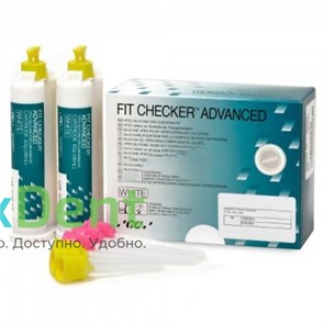 Fit Checker (Фит Чекер) ADV White - силиконовый материал для подгонки съемных протезов (2 х 62 г) 12265
