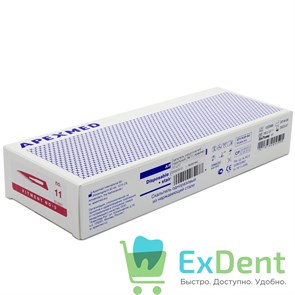 Скальпель хирургический, стерильный, № 11, Apexmed (10 шт) 13180