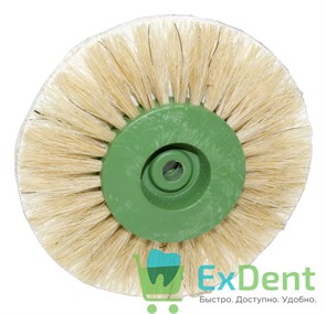 Щетка из натуральной щетины и льная прокладка (3-х рядная) 16944