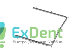 Рамка для латексного листа раббердама (коффердама) (110 х 100 мм) с фиксатором нити, металлическая 20873