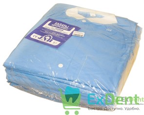 Халат операционный хирургический, L, 150 см, не стерильный (10шт. упак) 12969