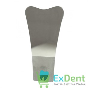 Зеркало фотографическое М (140-65 мм) для окклюзионных поверхностей, изогнутые лопатки, нерж.сталь 16963